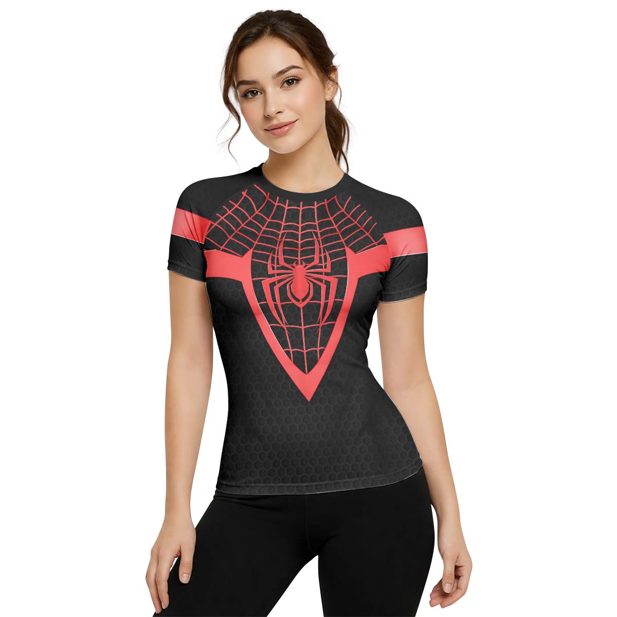 Spider Man Miles Morales Cosplay Rash Guard