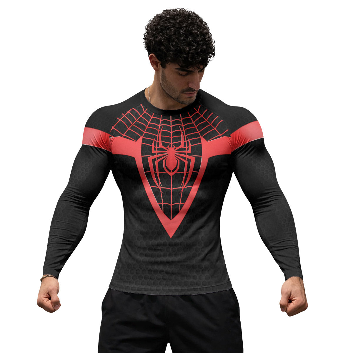 Spider Man Miles Morales Cosplay Rash Guard