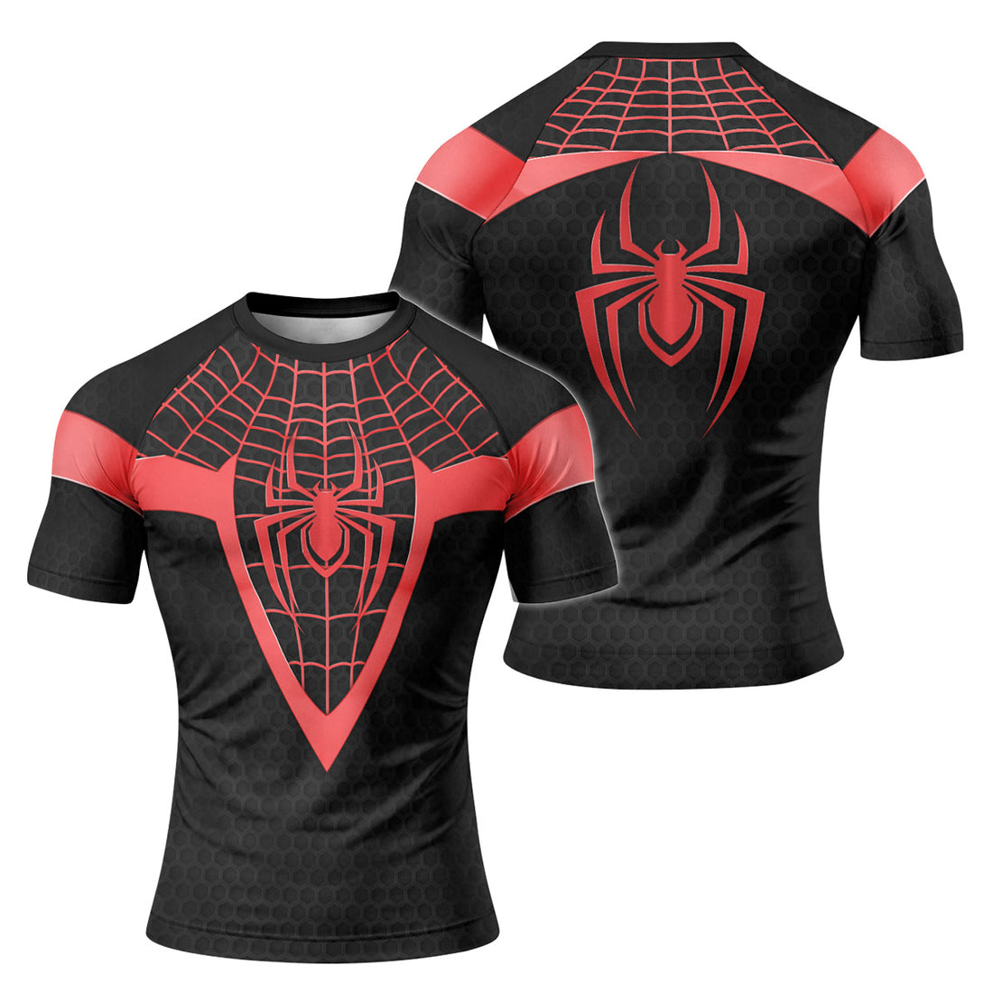 Spider Man Miles Morales Cosplay Rash Guard