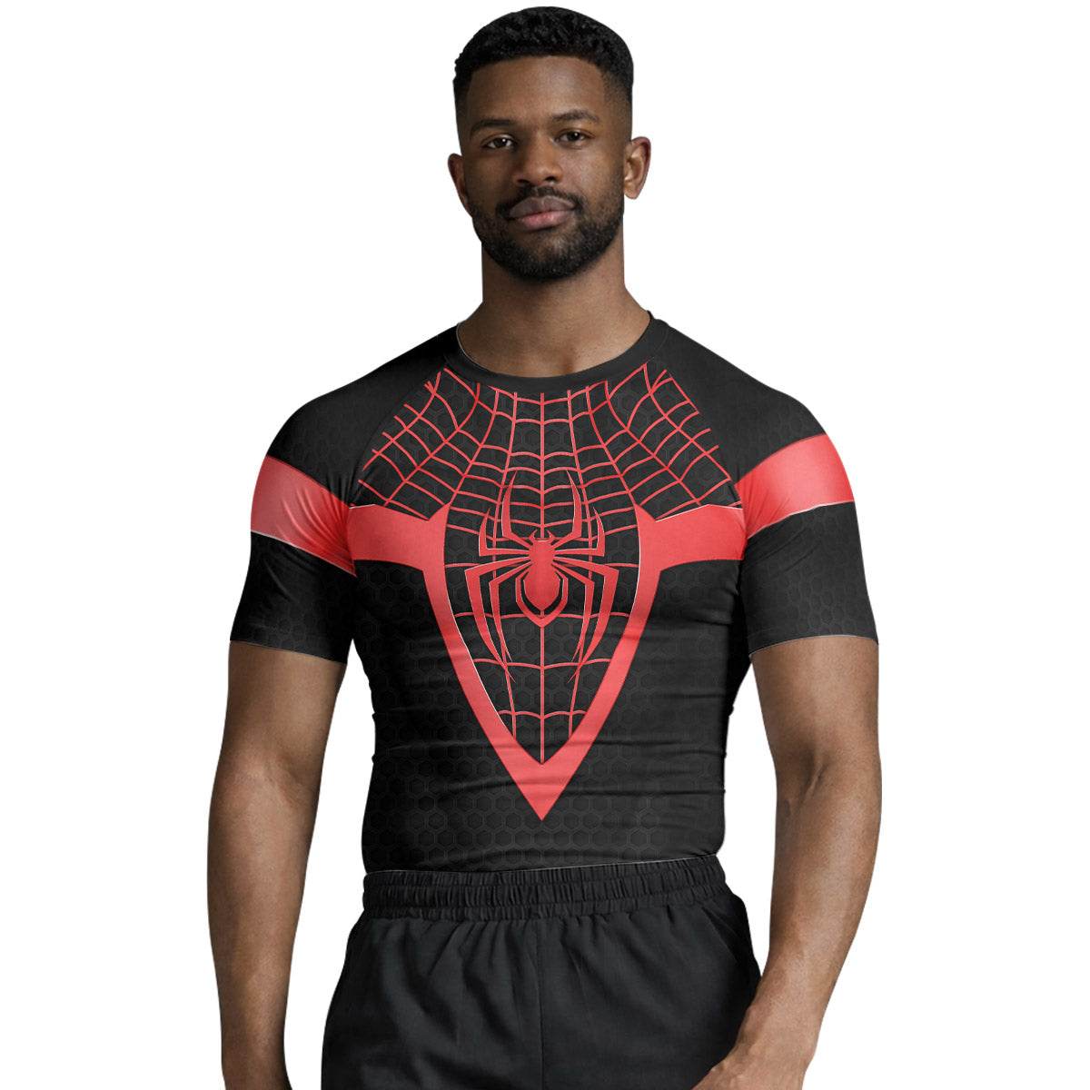 Spider Man Miles Morales Cosplay Rash Guard
