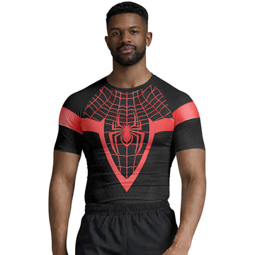 Spider Man Miles Morales Cosplay Rash Guard