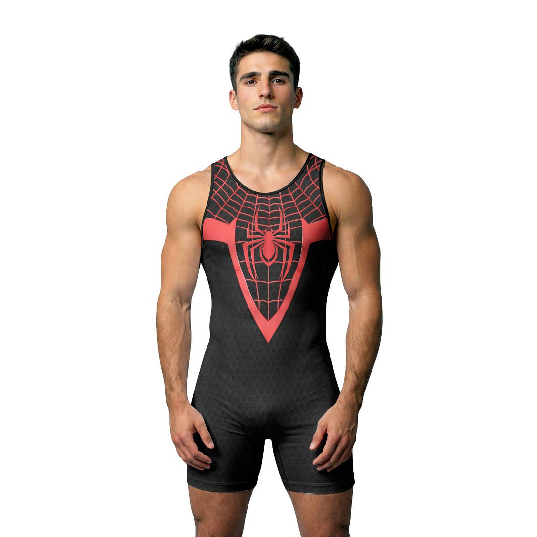 Spider Man Miles Morales Cosplay Wrestling Singlet