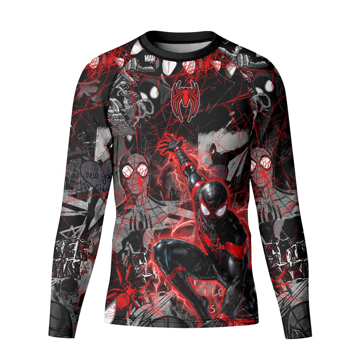 Spider Man Miles Morales Kid Rash Guard