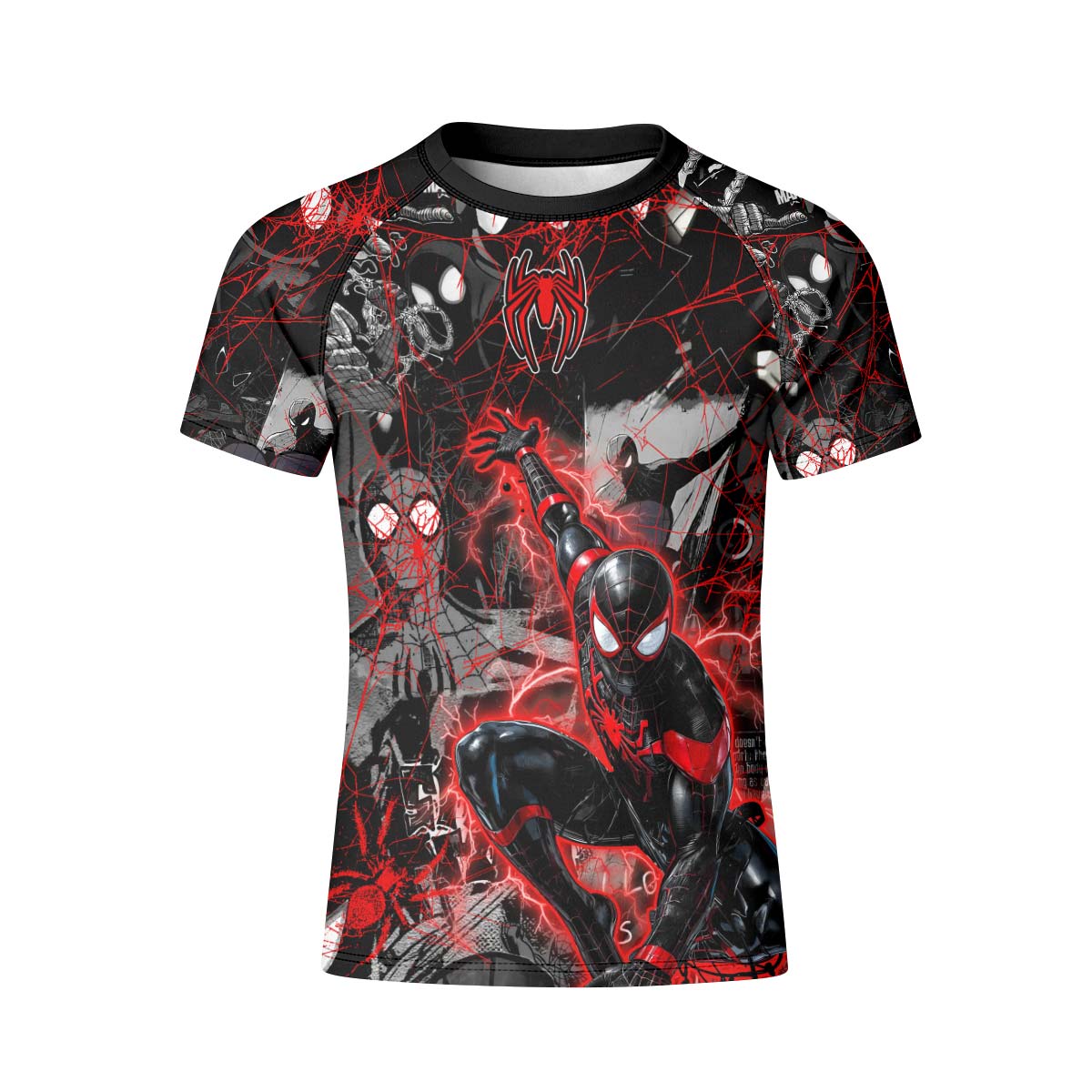 Spider Man Miles Morales Kid Rash Guard