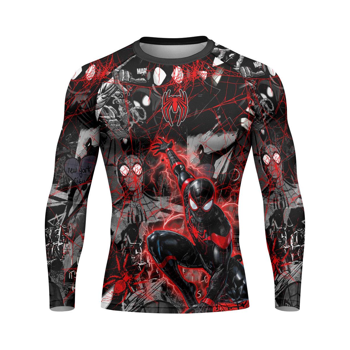 Spider Man Miles Morales Rash Guard