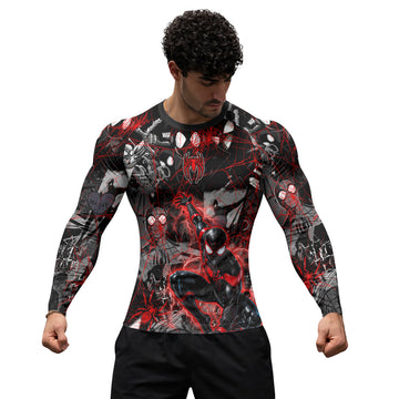 Spider Man Miles Morales Rash Guard