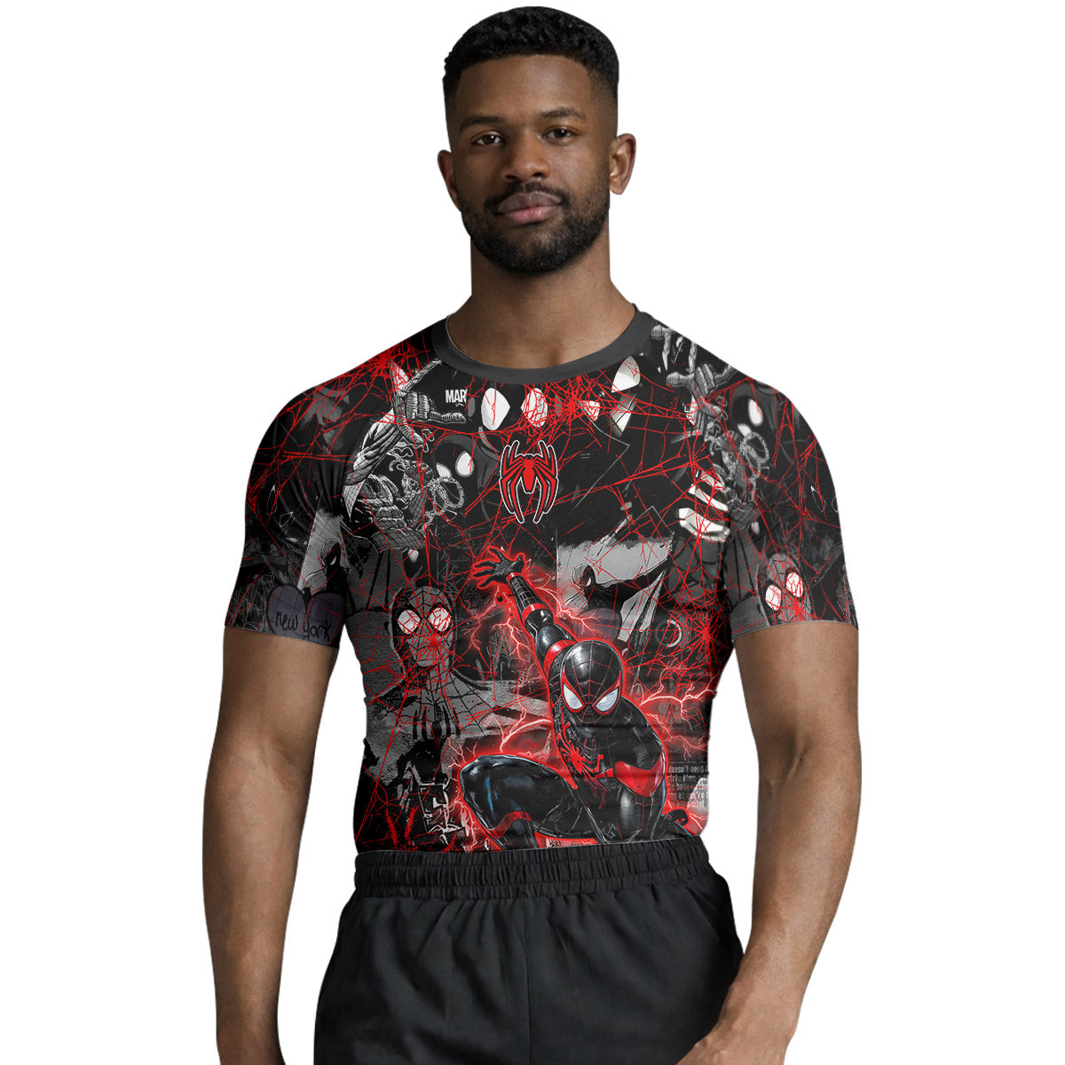 Spider Man Miles Morales Rash Guard