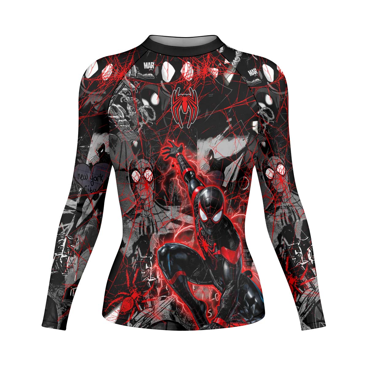 Spider Man Miles Morales Rash Guard