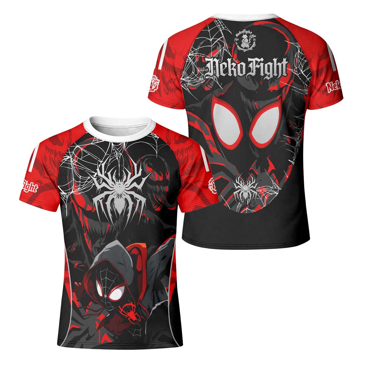  Spider Man Miles Morales Venom Kid Rash Guard