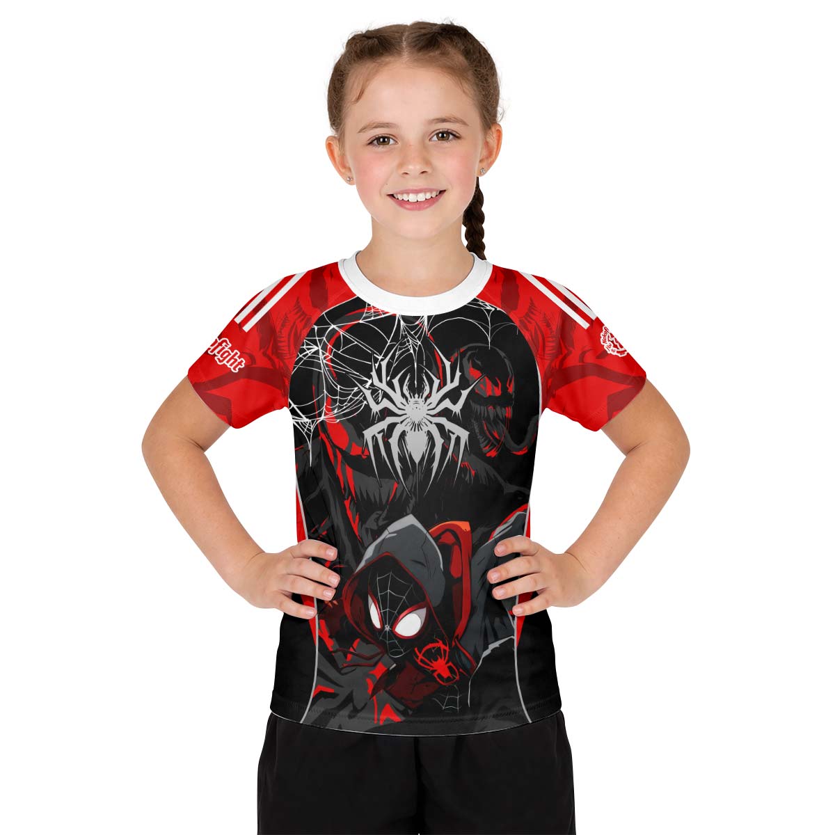  Spider Man Miles Morales Venom Kid Rash Guard