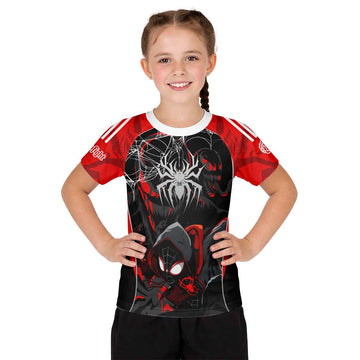  Spider Man Miles Morales Venom Kid Rash Guard