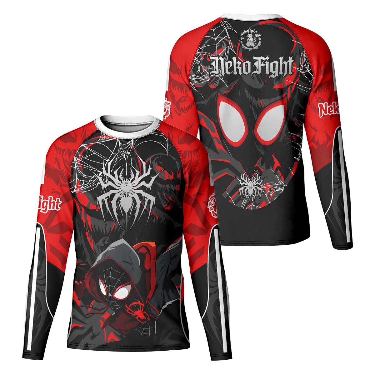  Spider Man Miles Morales Venom Kid Rash Guard