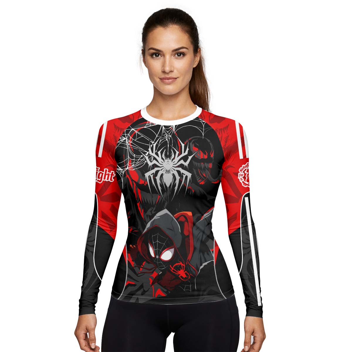  Spider Man Miles Morales Venom Rash Guard