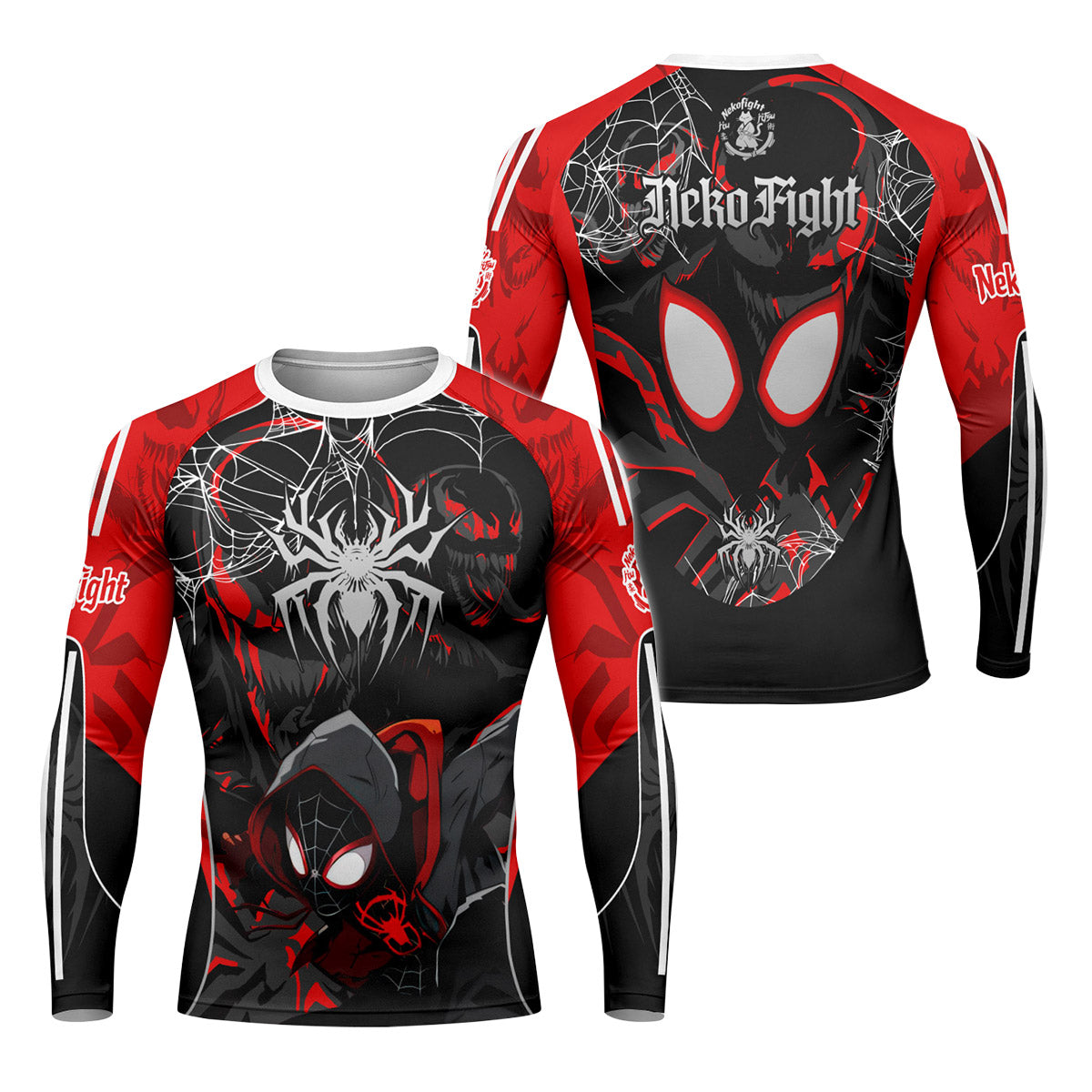  Spider Man Miles Morales Venom Rash Guard