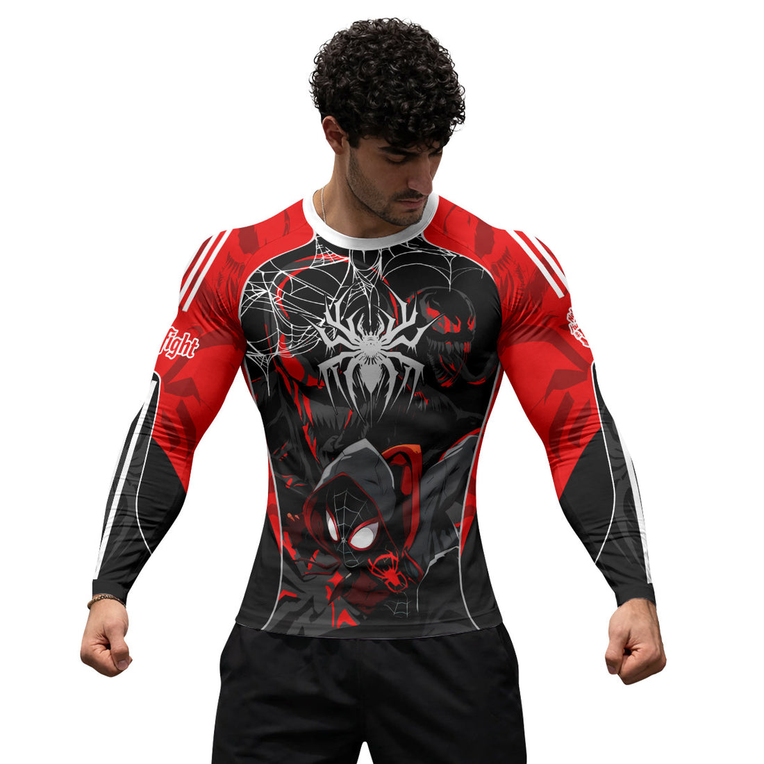  Spider Man Miles Morales Venom Rash Guard