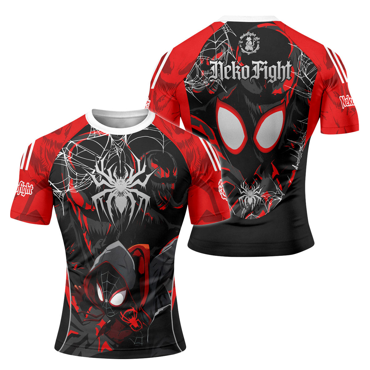  Spider Man Miles Morales Venom Rash Guard