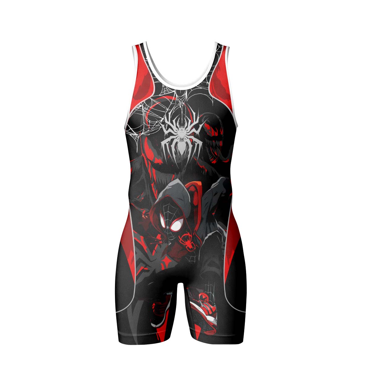  Spider Man Miles Morales Venom Wrestling Singlet