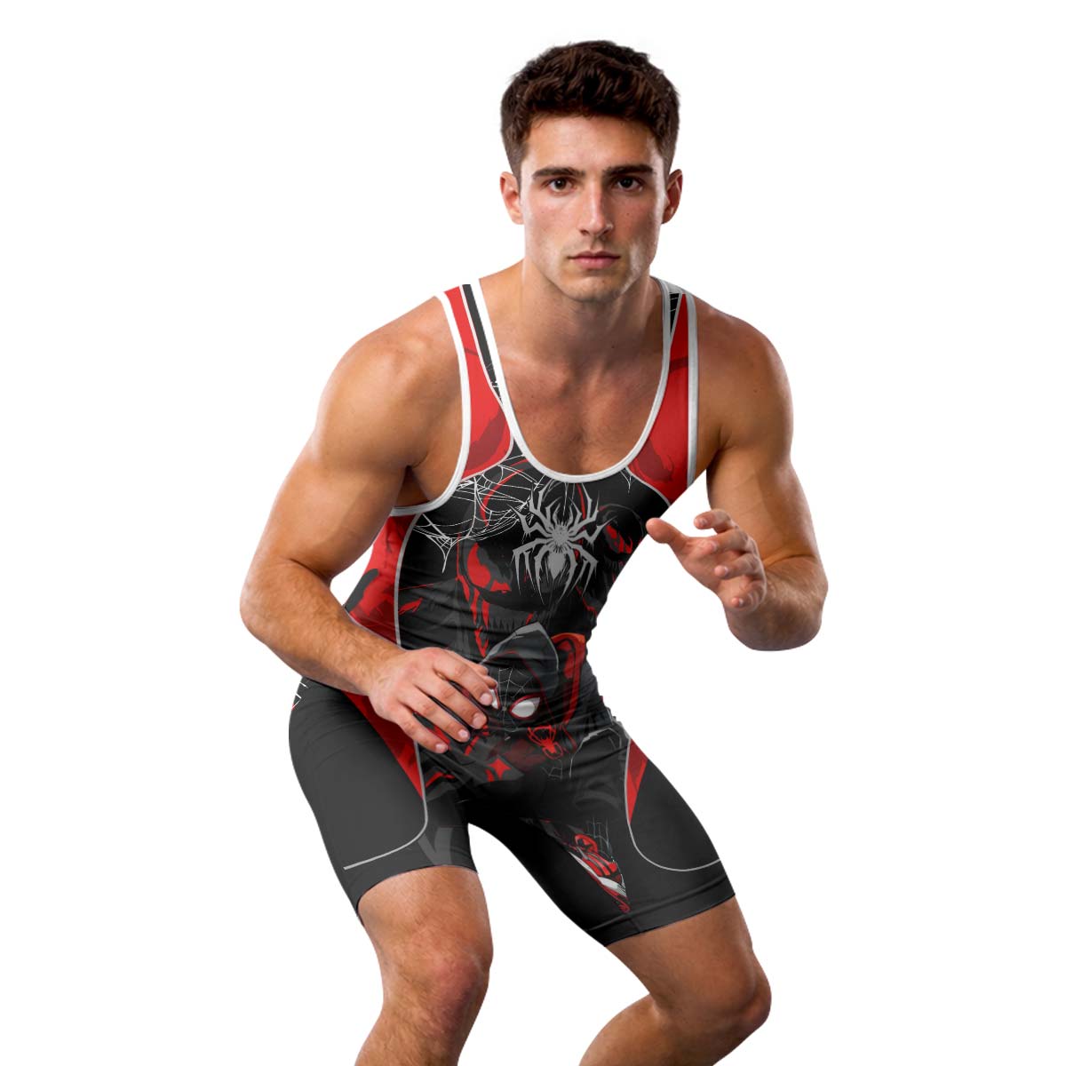  Spider Man Miles Morales Venom Wrestling Singlet