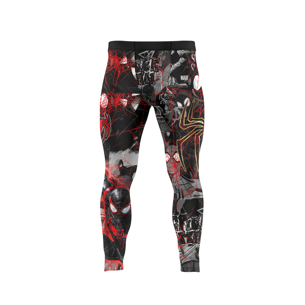 Spider Man Miles Morales Men's Compression Leggings