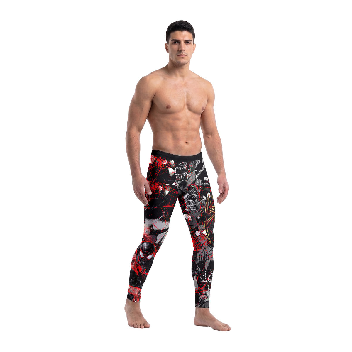 Spider Man Miles Morales Men's Compression Leggings