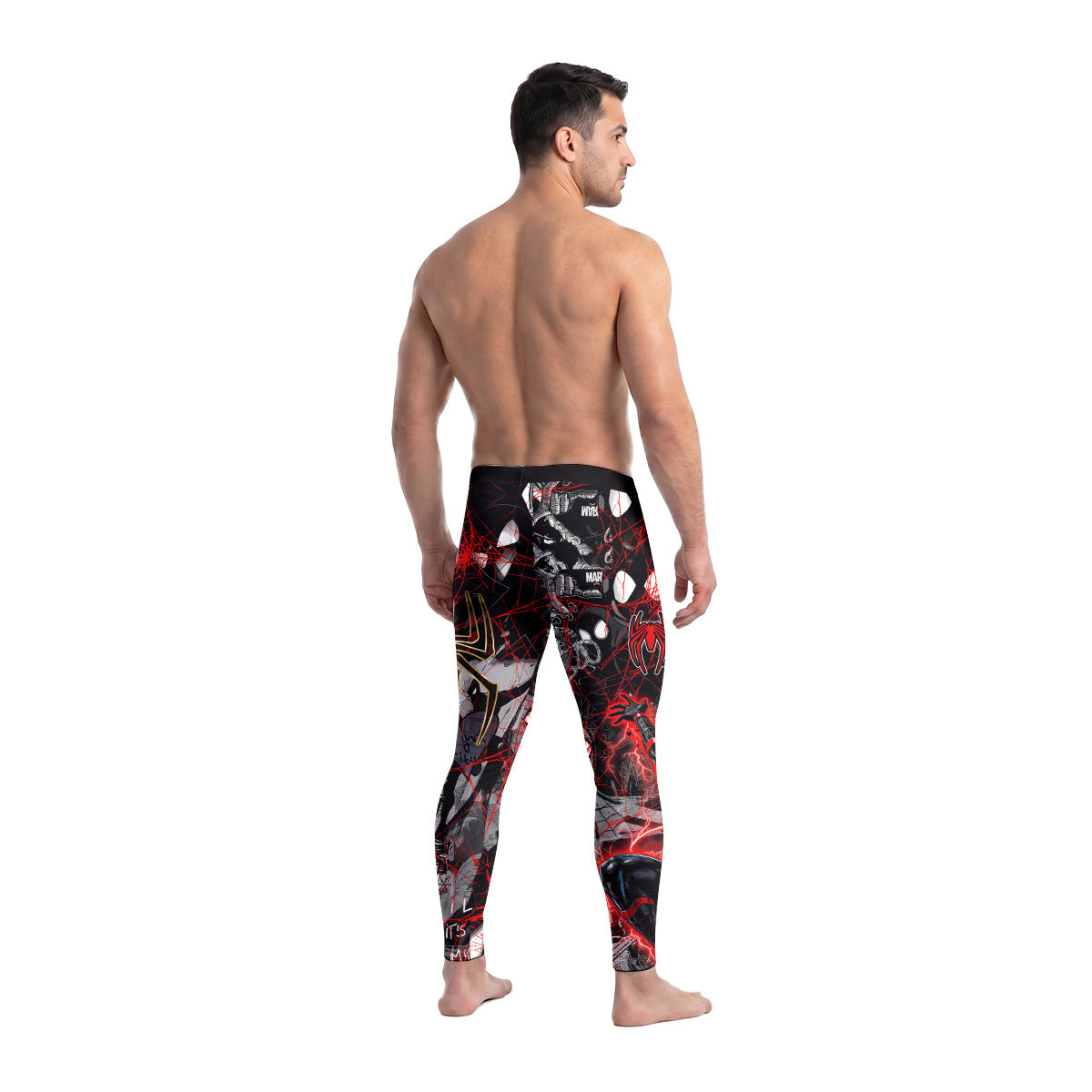 Spider Man Miles Morales Men's Compression Leggings