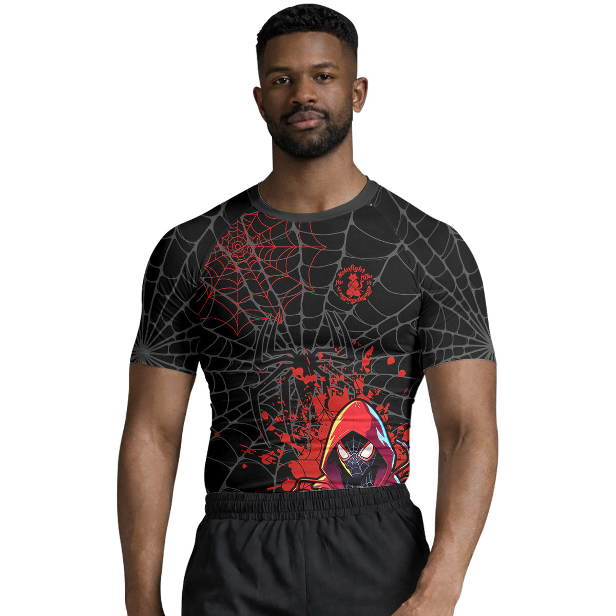Spider Rash Guard Spider Man Multiverse Rash Guard | Superhero Compression Shirt – NekoFight
