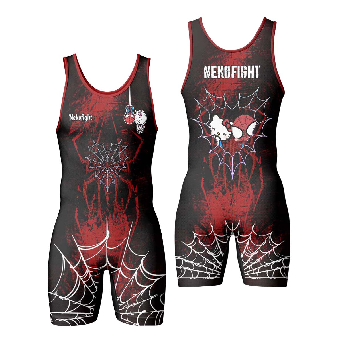  Spider Man x Hello Kitty Wrestling Singlet