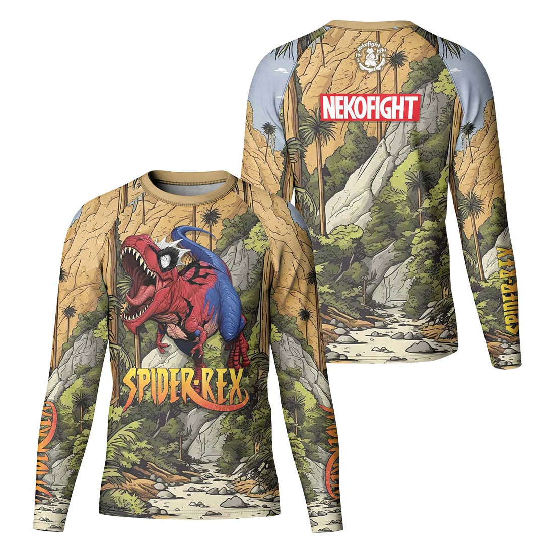 Spider Rex Ancient Time Kid Rash Guard