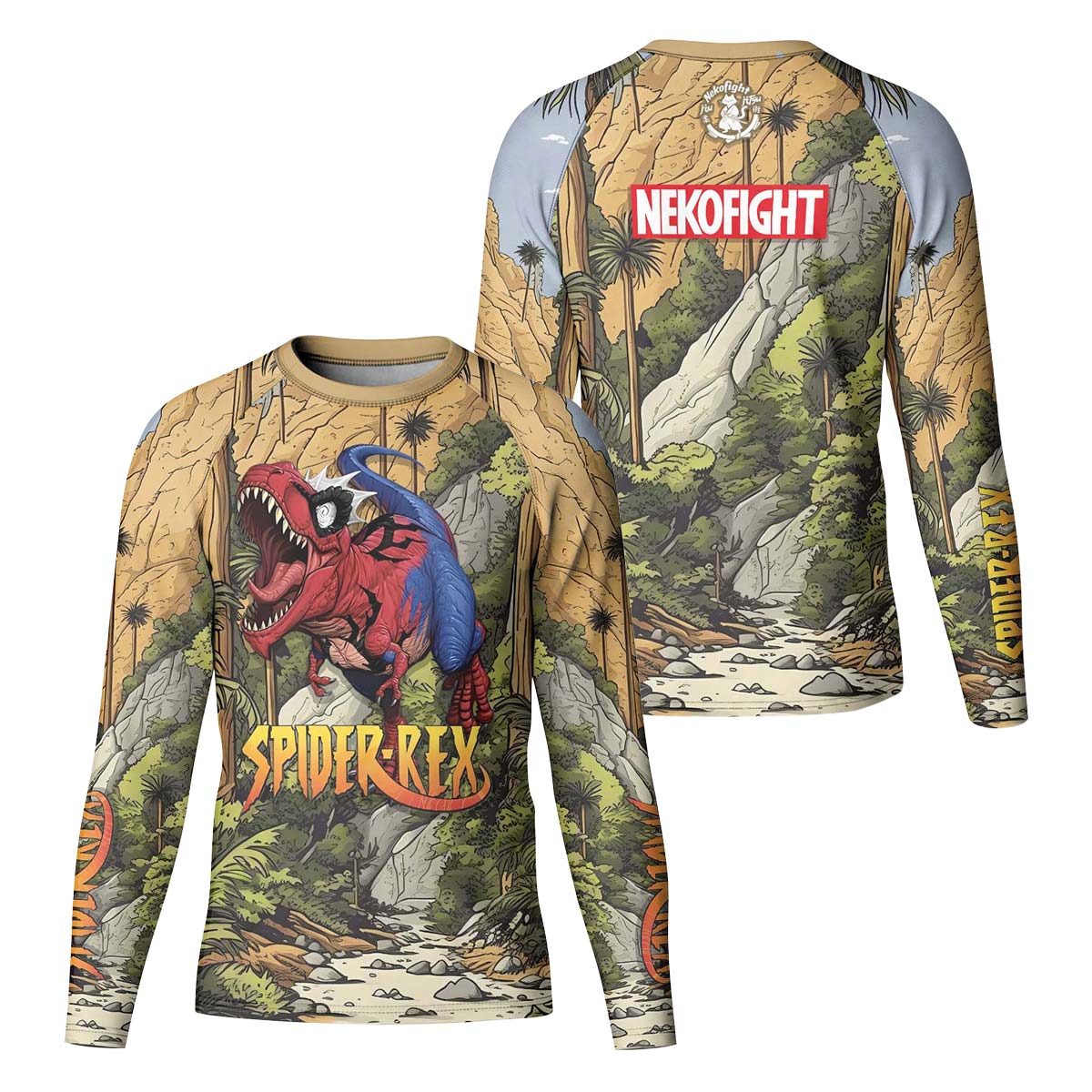 Spider Rex Ancient Time Kid Rash Guard