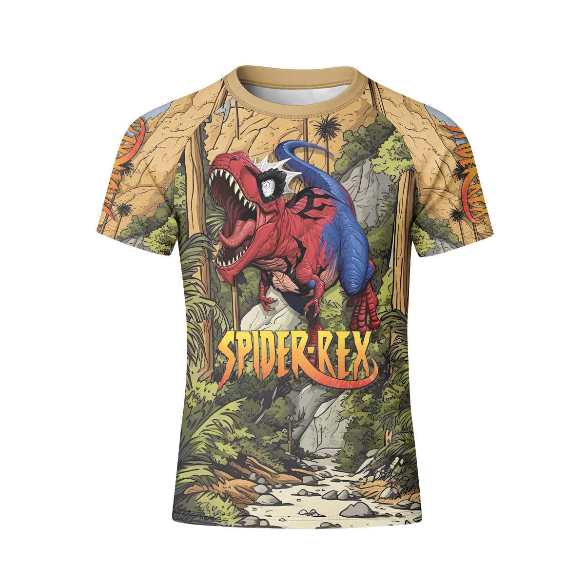 Spider Rex Ancient Time Kid Rash Guard