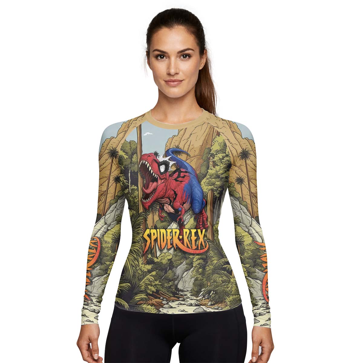 Spider Rex Ancient Time Rash Guard