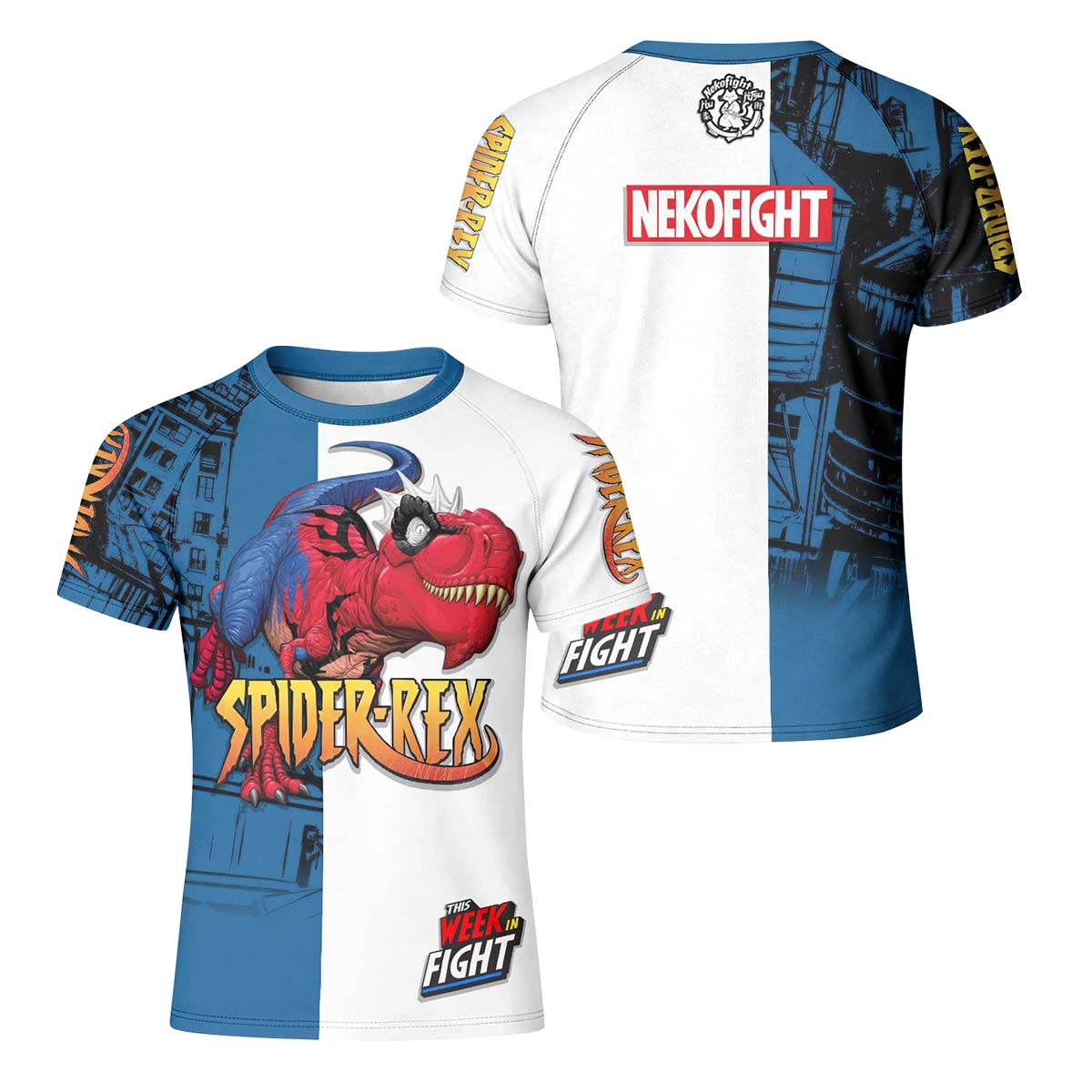Spider Rex Fight Week Kid Rash Guard