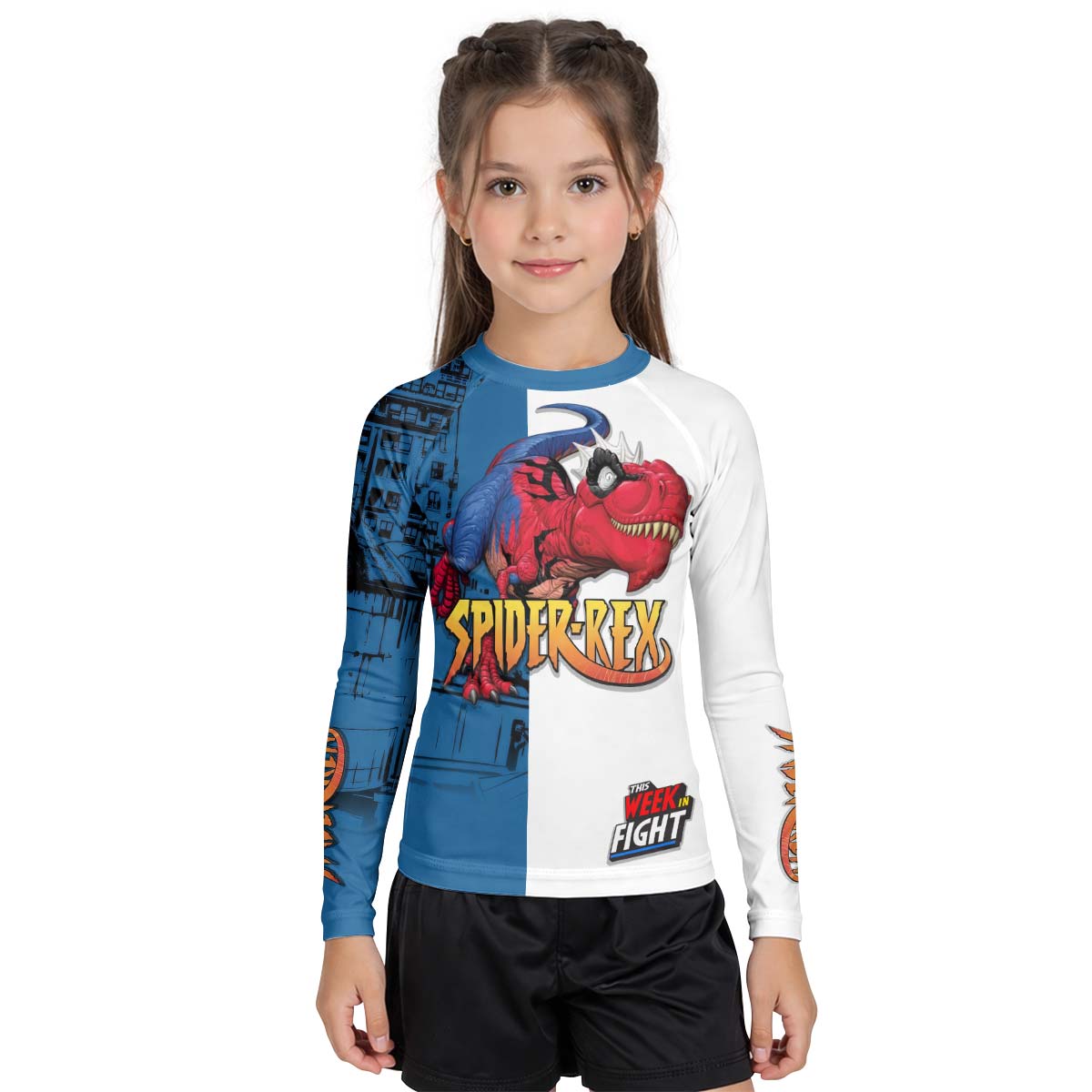 Spider Rex Fight Week Kid Rash Guard