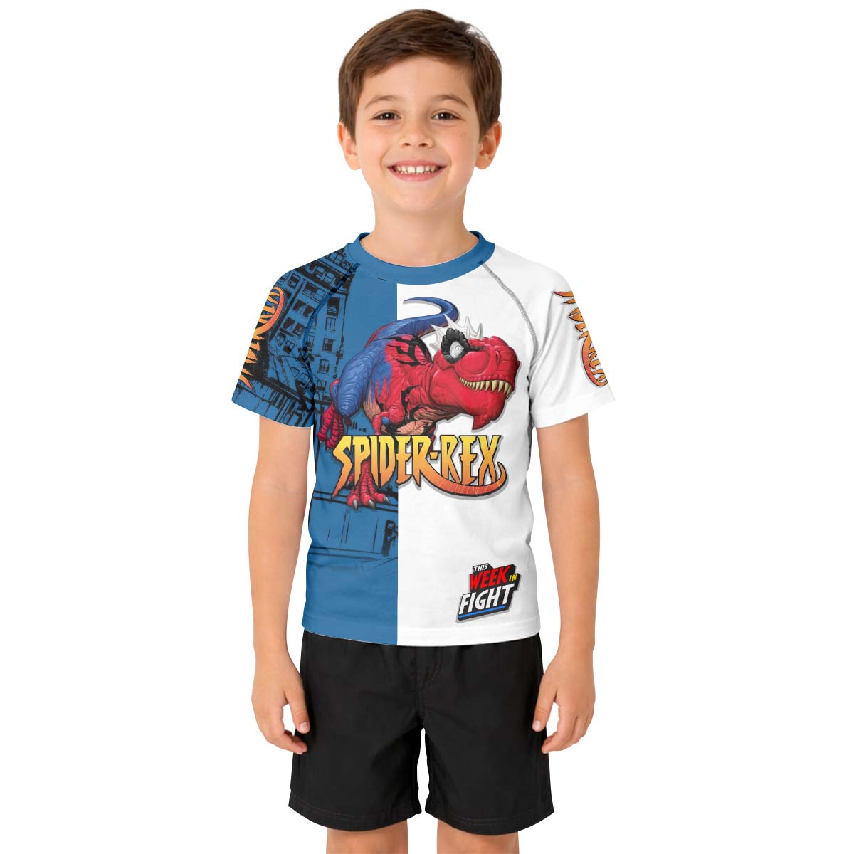 Spider Rex Fight Week Kid Rash Guard
