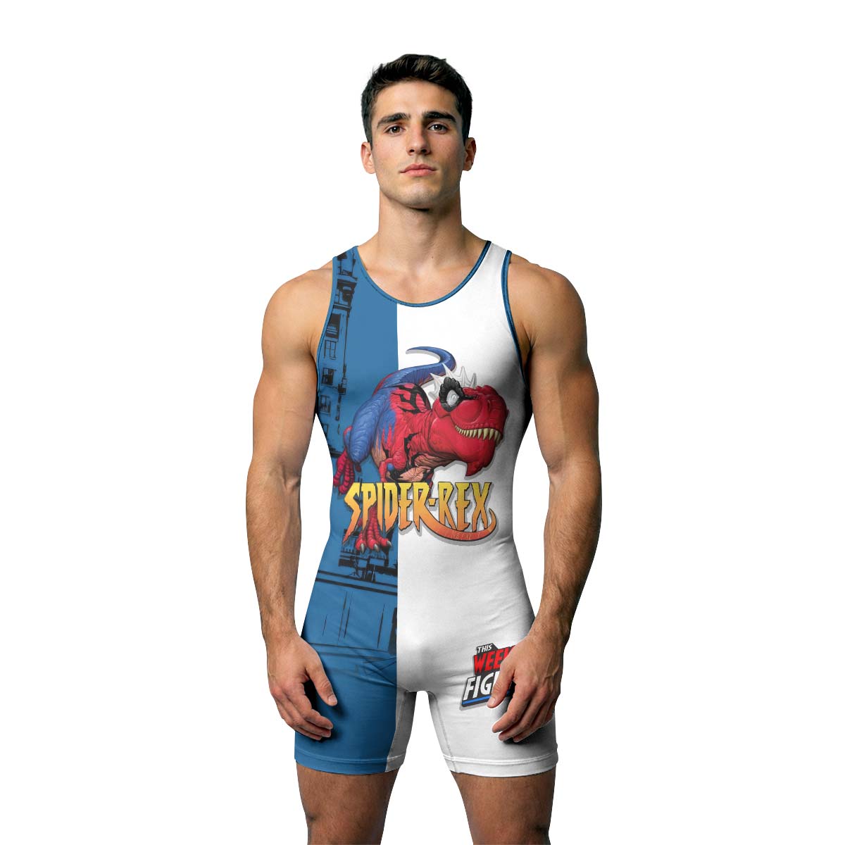 Spider Rex Fight Week Wrestling Singlet