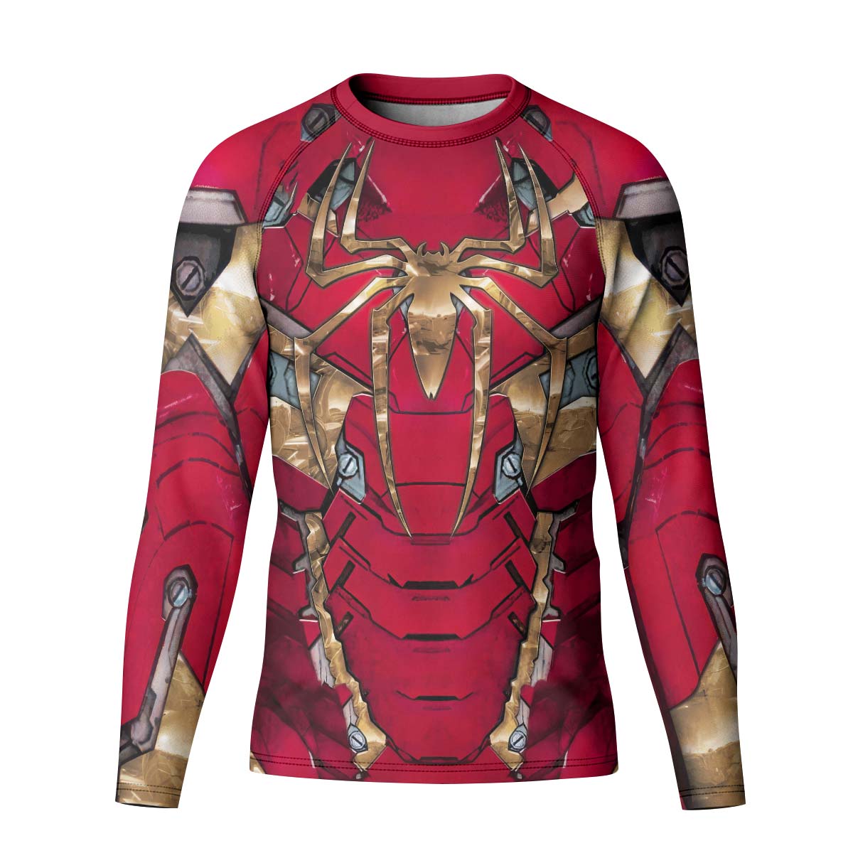  Spiderman Iron Armor Kids Rash Guard