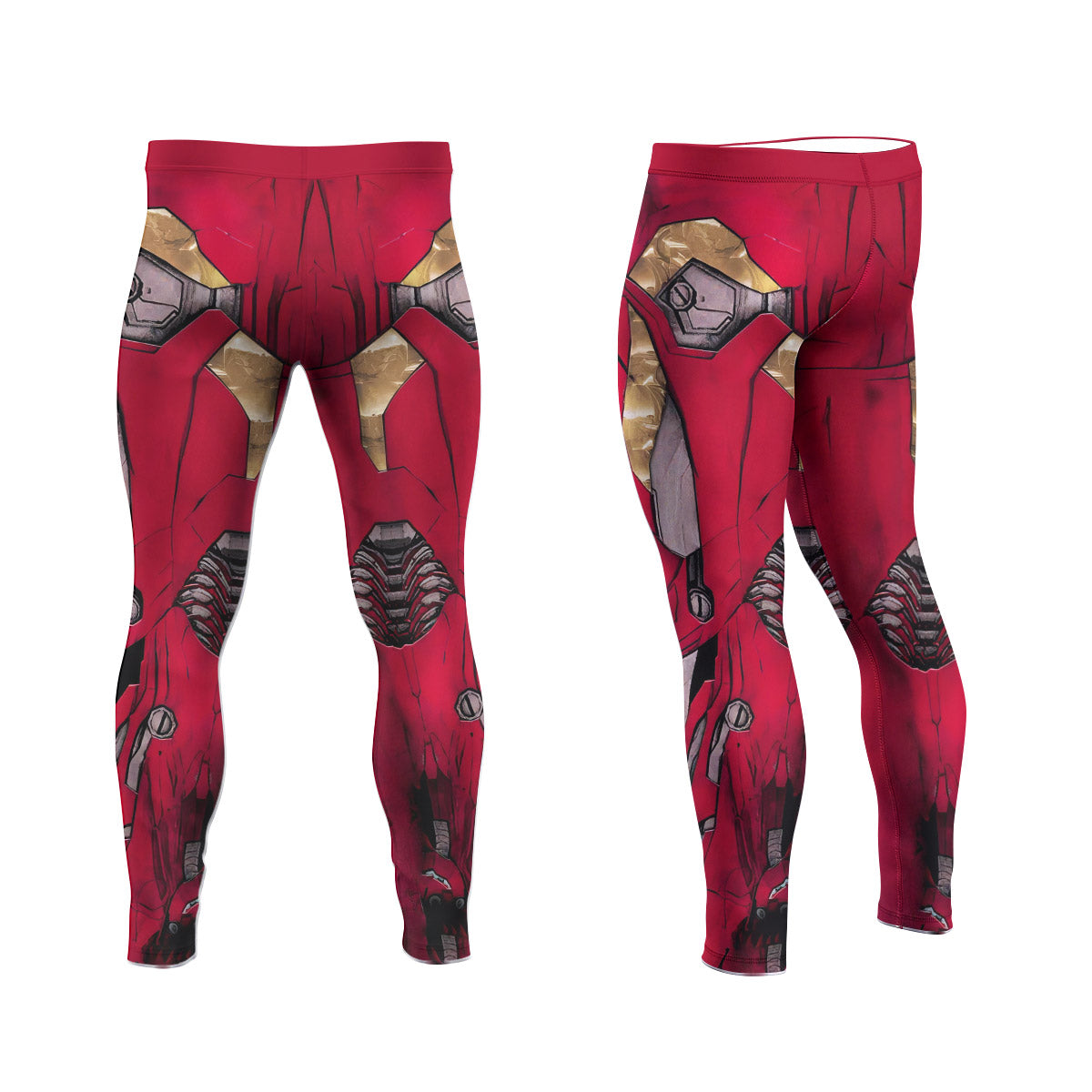  Spiderman Iron Armor Men's Compression Leggings