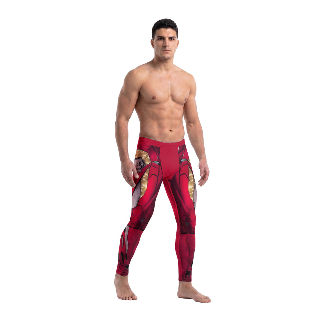  Spiderman Iron Armor Men's Compression Leggings