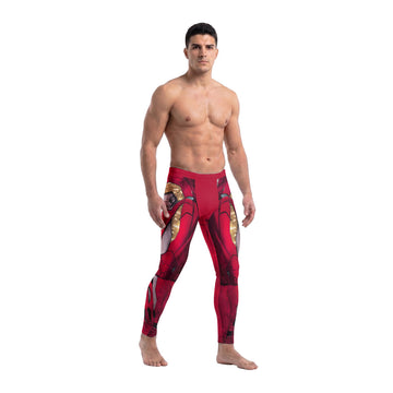 Spiderman Iron Armor Men's Compression Leggings