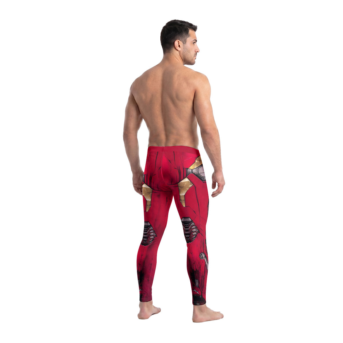  Spiderman Iron Armor Men's Compression Leggings