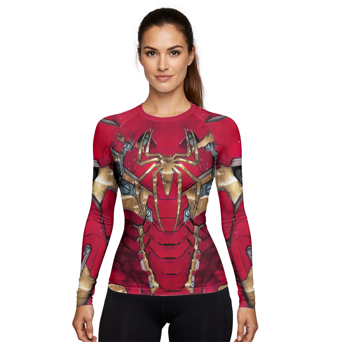  Spiderman Iron Armor Rash Guard