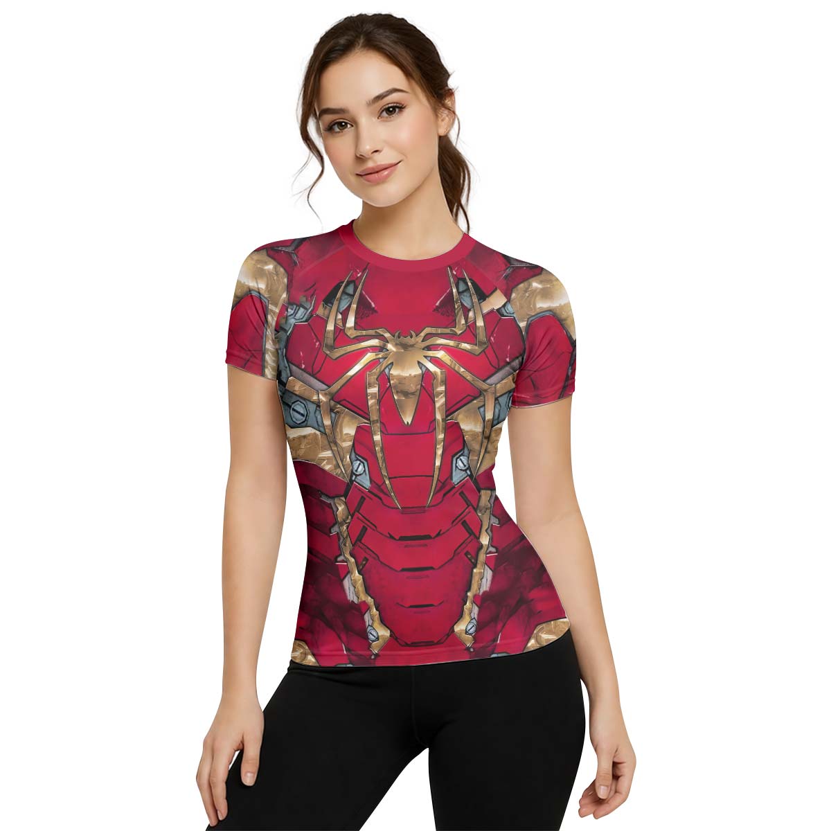  Spiderman Iron Armor Rash Guard