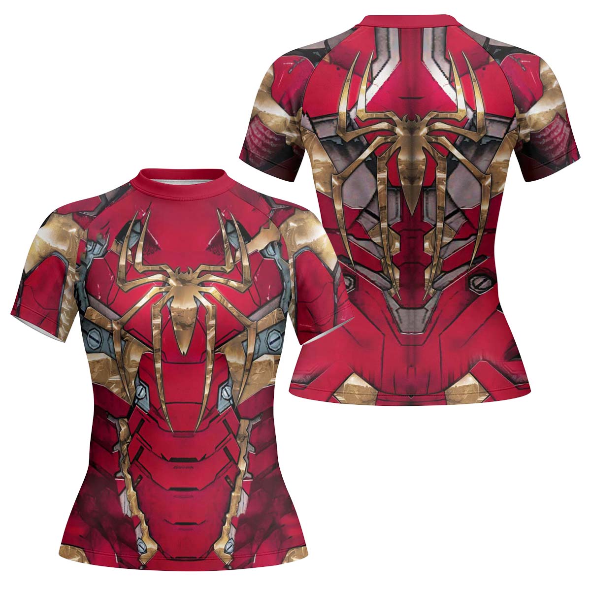 Spiderman Iron Armor Rash Guard