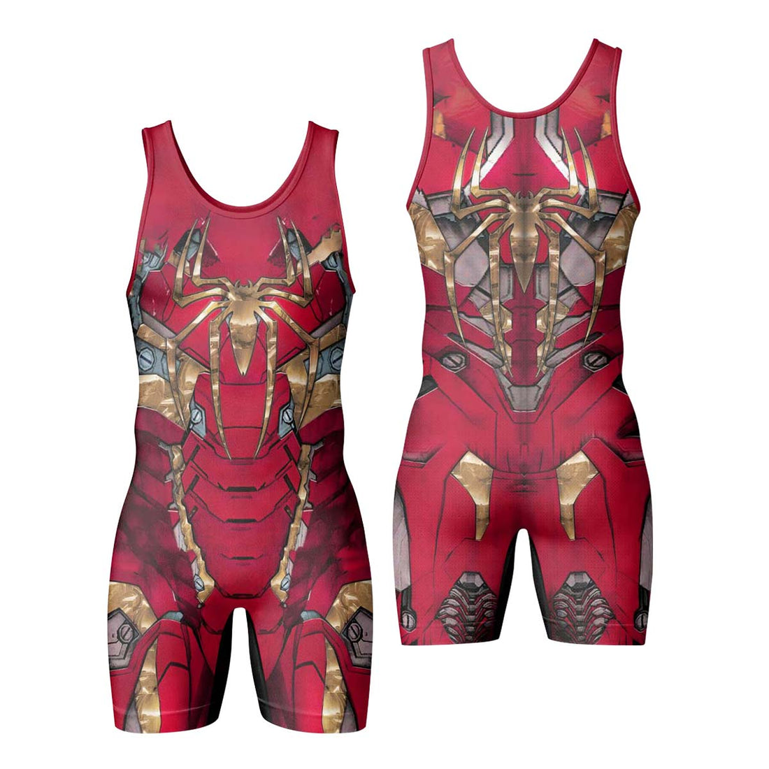 Spiderman Iron Armor Wrestling Singlet