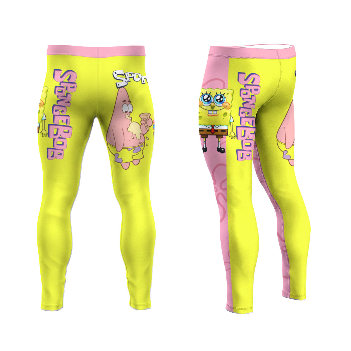 SpongeBob Best Friend Men's Compression Leggings