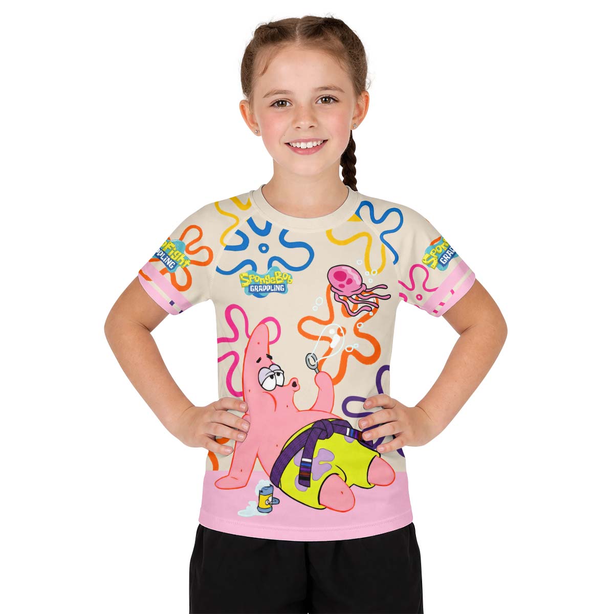 SpongeBob Patrick Star Chilling Day Kid Rash Guard