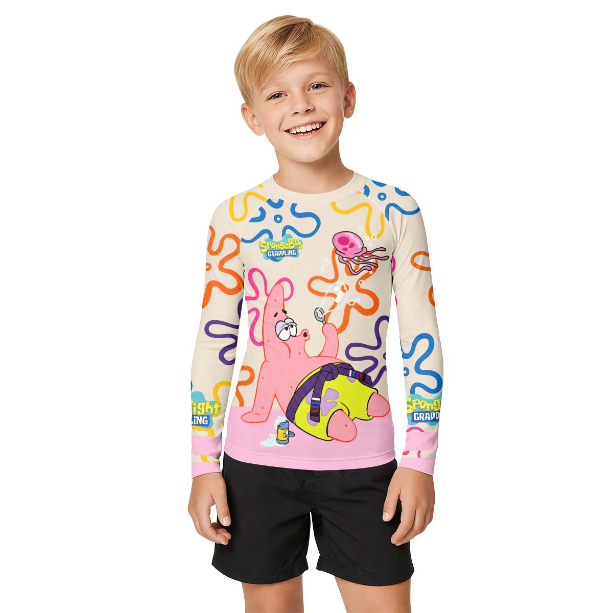SpongeBob Patrick Star Chilling Day Kid Rash Guard