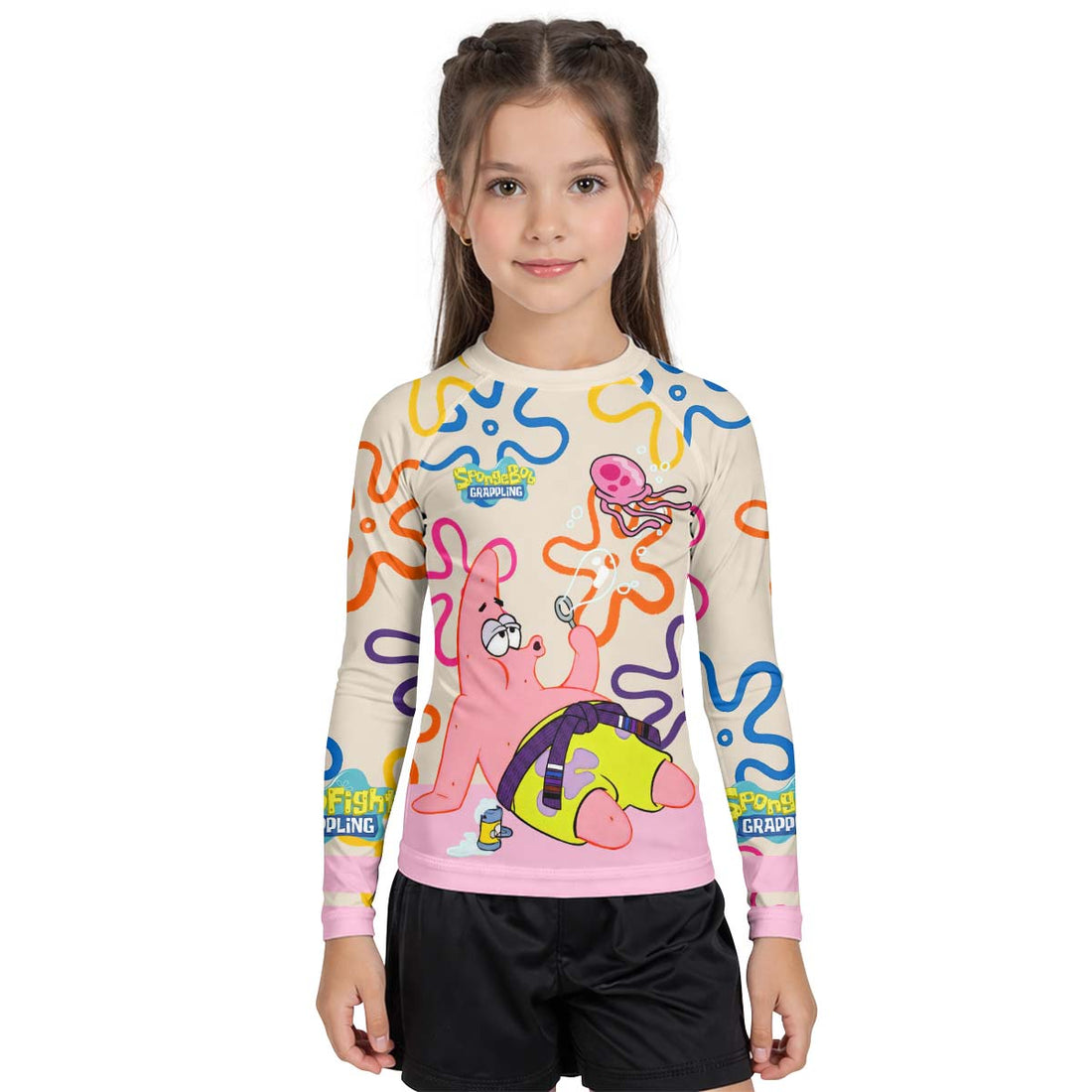 SpongeBob Patrick Star Chilling Day Kid Rash Guard