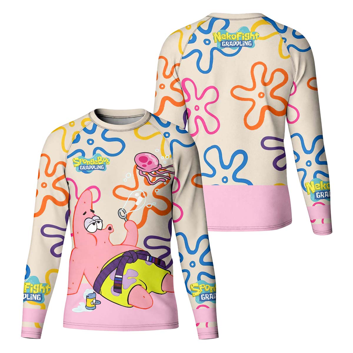 SpongeBob Patrick Star Chilling Day Kid Rash Guard