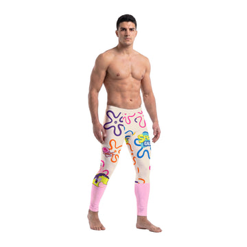 SpongeBob Patrick Star Chilling Day Men's Compression Leggings